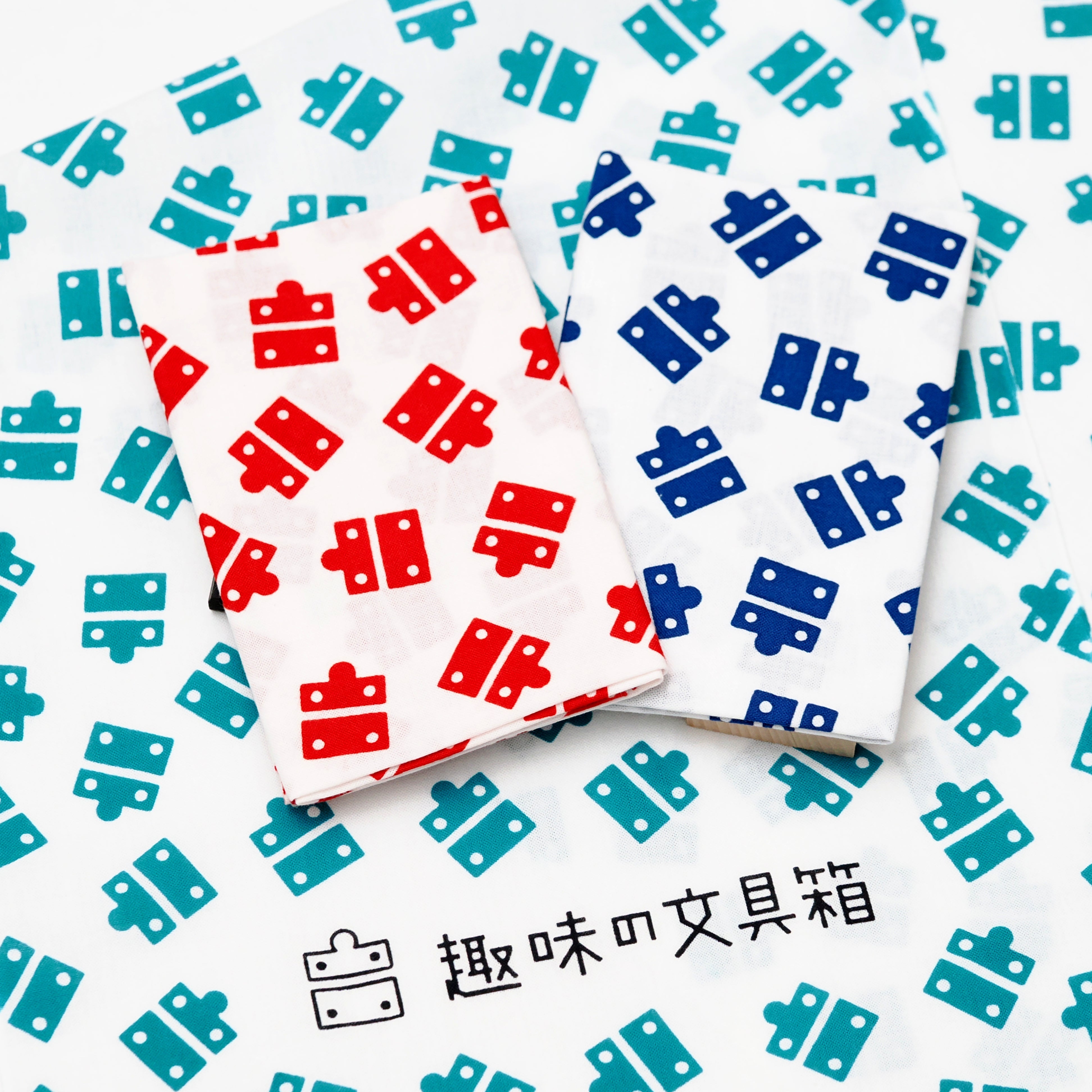 趣味の文具箱  オリジナル 箱ロゴてぬぐい