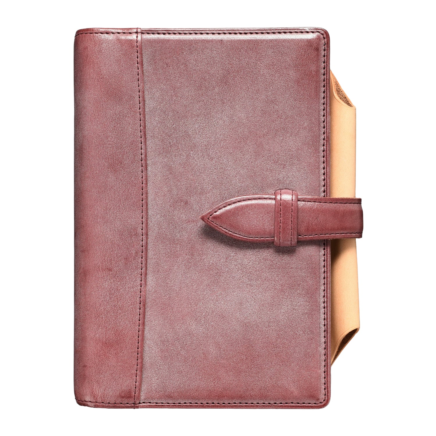 システム手帳 エヌ/ピアス すもも×ナチュラル バイブル φ20mm