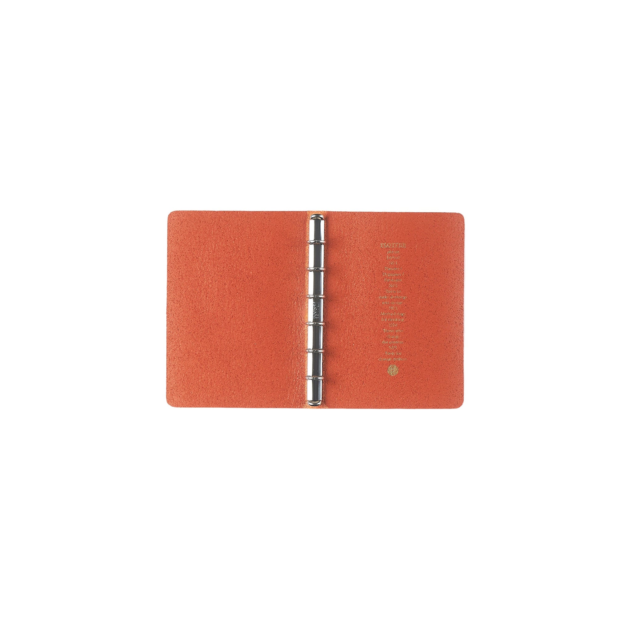 システム手帳 シュリンク 6穴リングレザーバインダー ミニ φ11mm