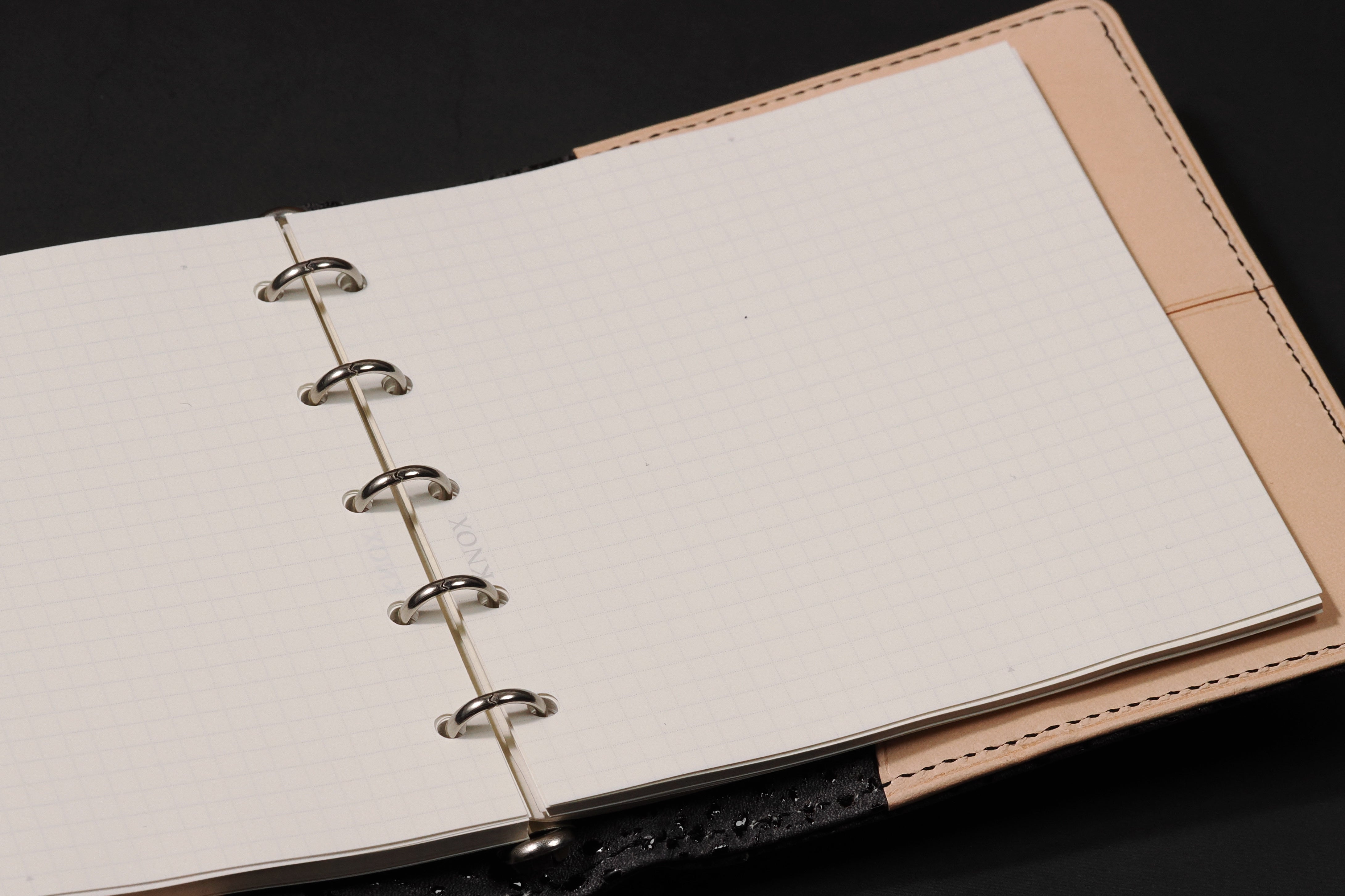 システム手帳 エヌ/ピアス趣味文スペシャル 艶漆（つやうるし）ミニ5スクエア φ11mm　リフィルセット【5営業日以内出荷】