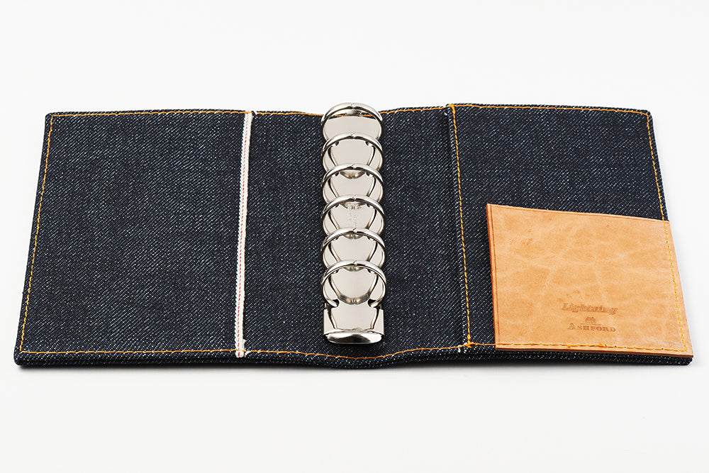 ASHFORD × Lightning セルビッジデニム システム手帳（趣味文オリジナル）【2月20日頃出荷】