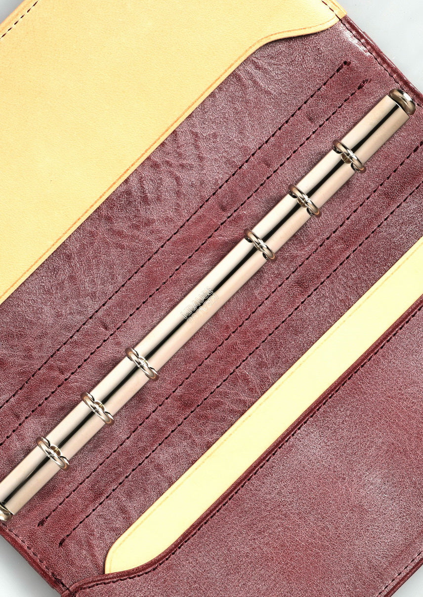 システム手帳 エヌ/ピアス すもも×ナチュラル ナローφ11mm