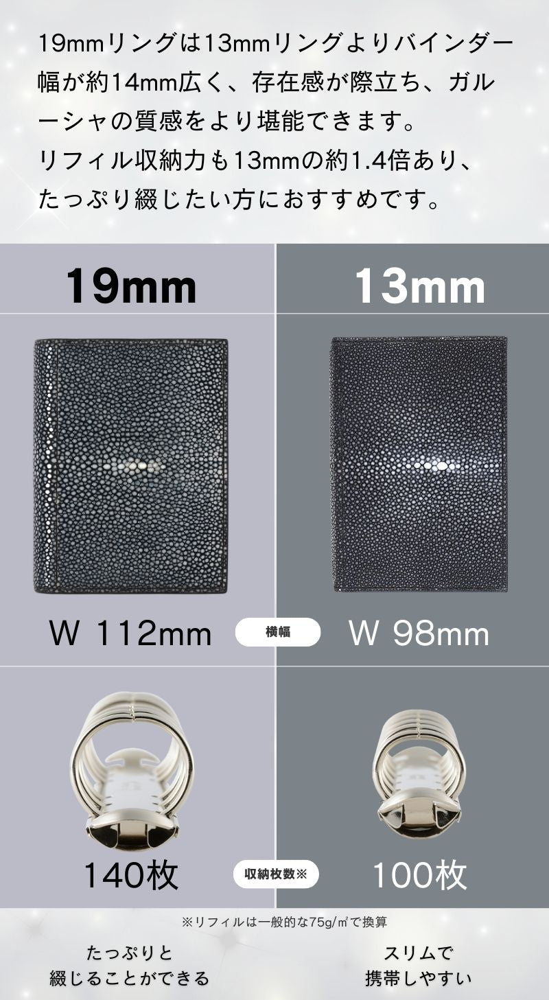 システム手帳 ヘリオス ミニ6 φ19mm（趣味文オリジナル）