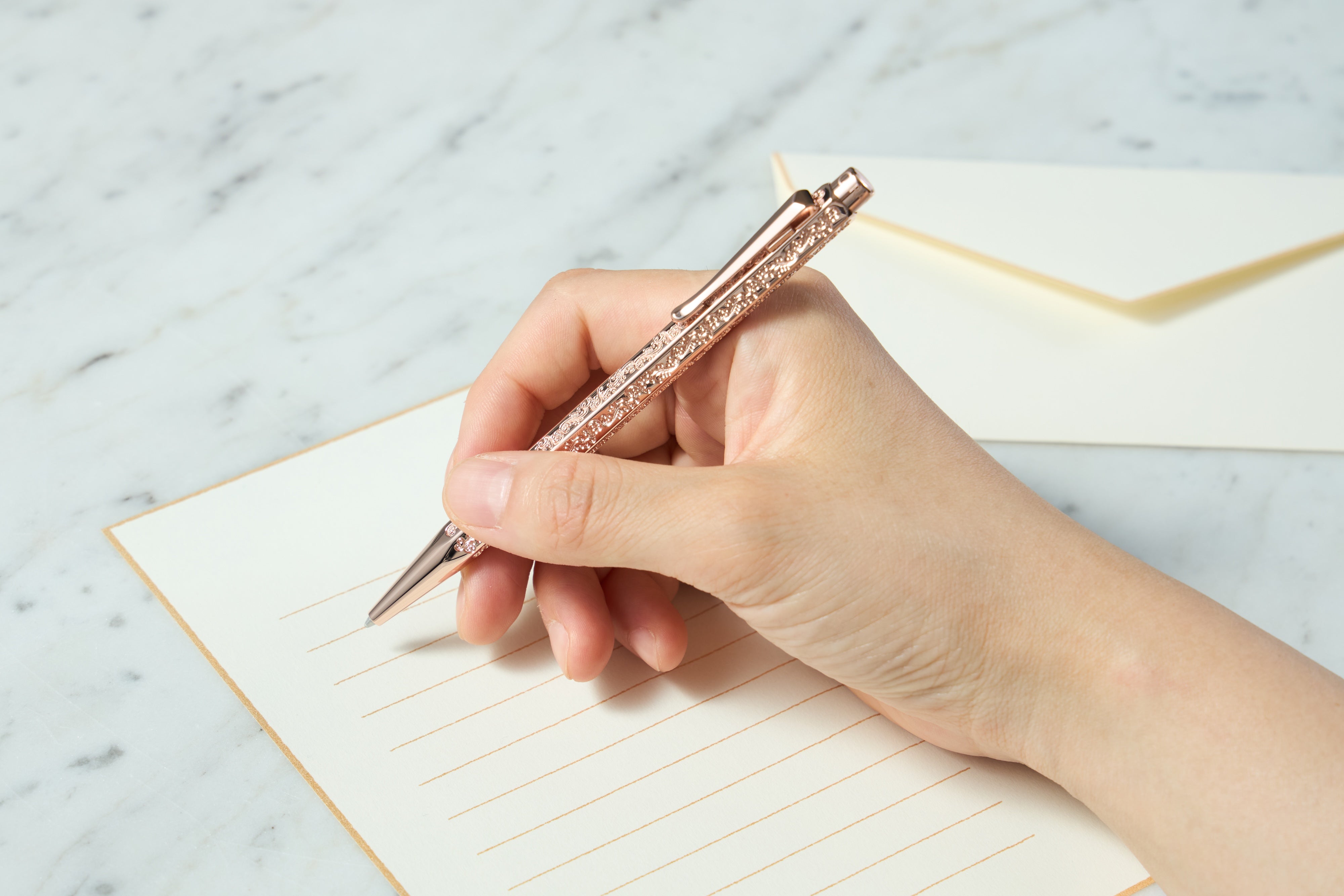 エクリドール ビクトリアン ローズゴールド ボールペン（趣味文オリジナル）【4月10日頃出荷】