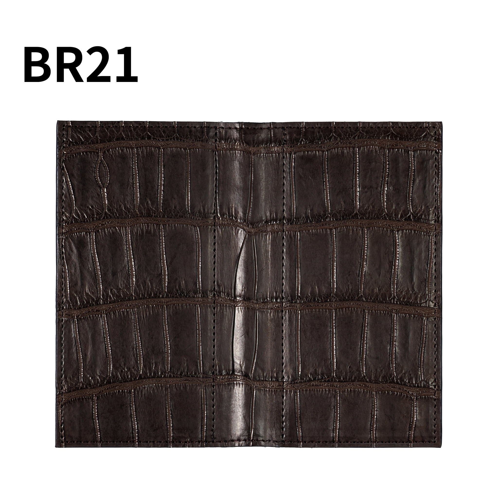 システム手帳 クロコダイル ミニ6ナロー φ11mm ブラウン（趣味文オリジナル）【5営業日以内出荷】