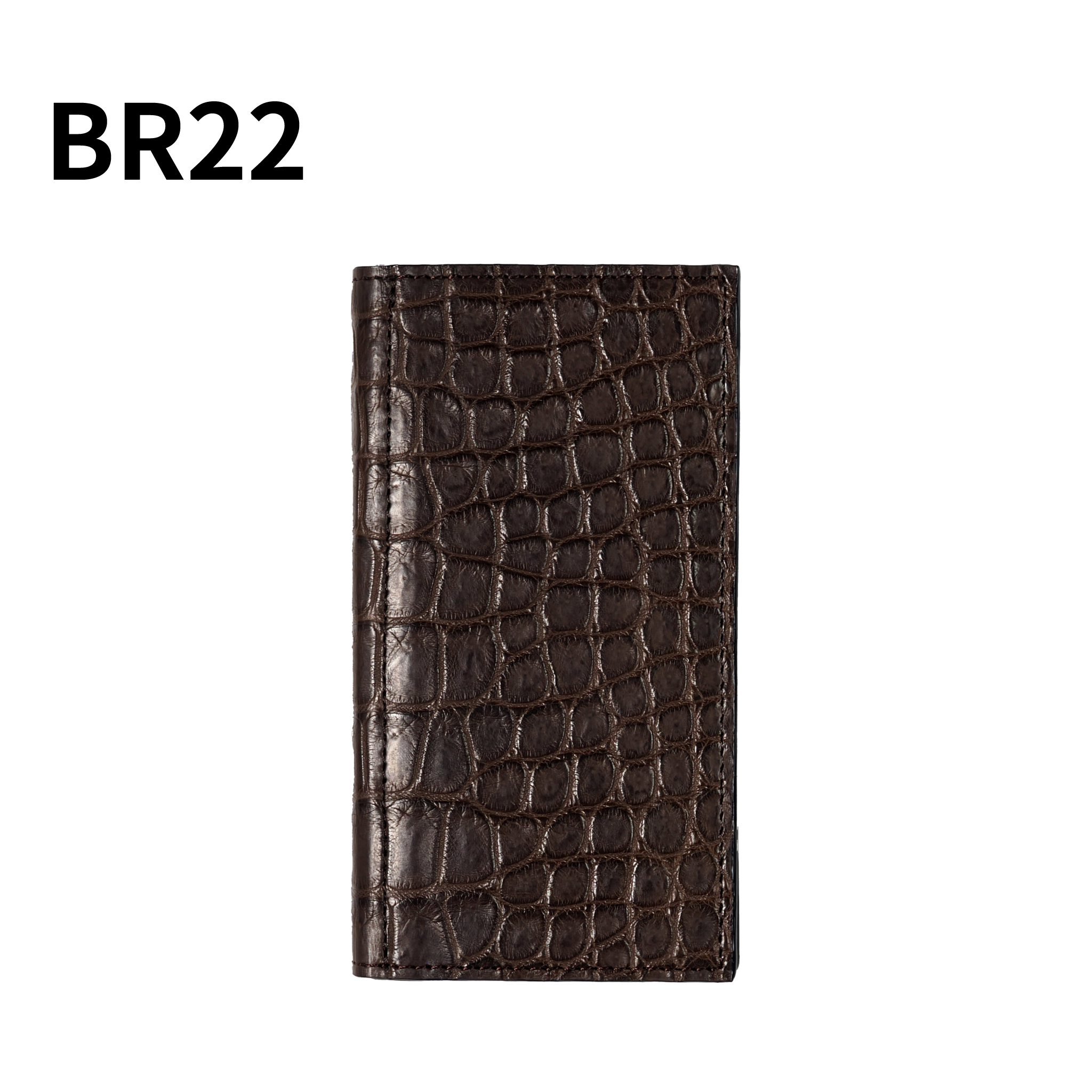 システム手帳 クロコダイル ミニ6ナロー φ11mm ブラウン（趣味文オリジナル）【5営業日以内出荷】