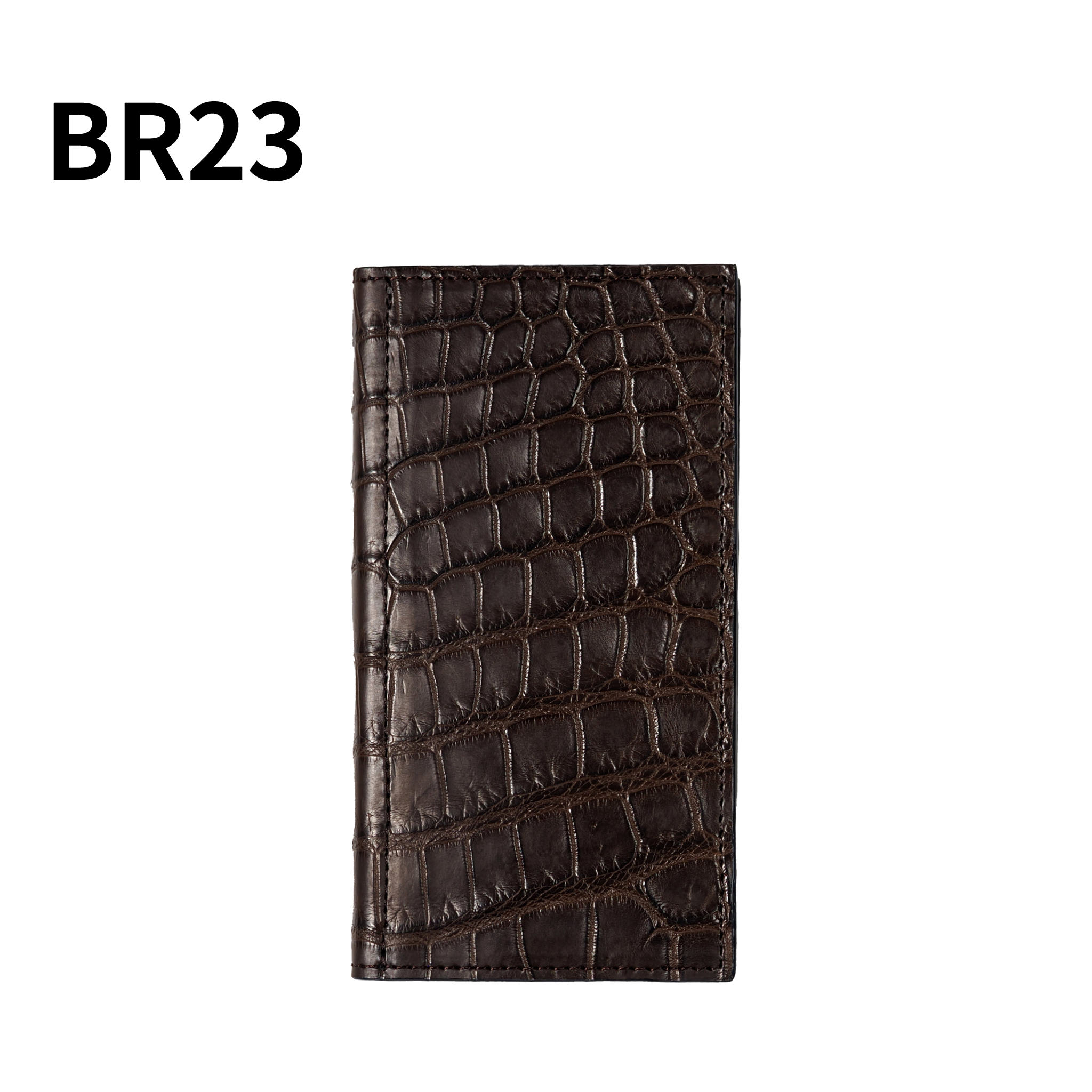 システム手帳 クロコダイル ミニ6ナロー φ11mm ブラウン（趣味文オリジナル）【5営業日以内出荷】