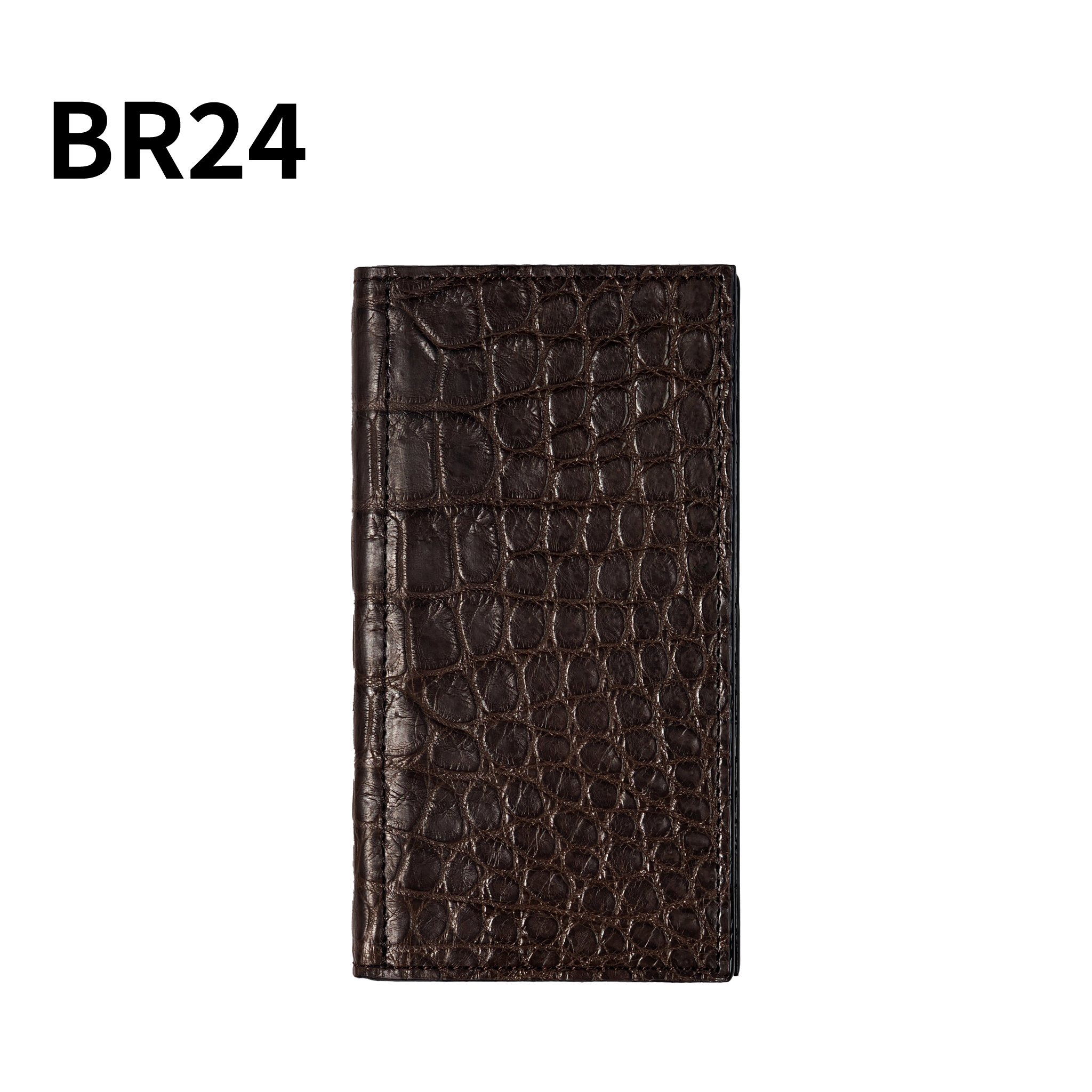 システム手帳 クロコダイル ミニ6ナロー φ11mm ブラウン（趣味文オリジナル）【5営業日以内出荷】