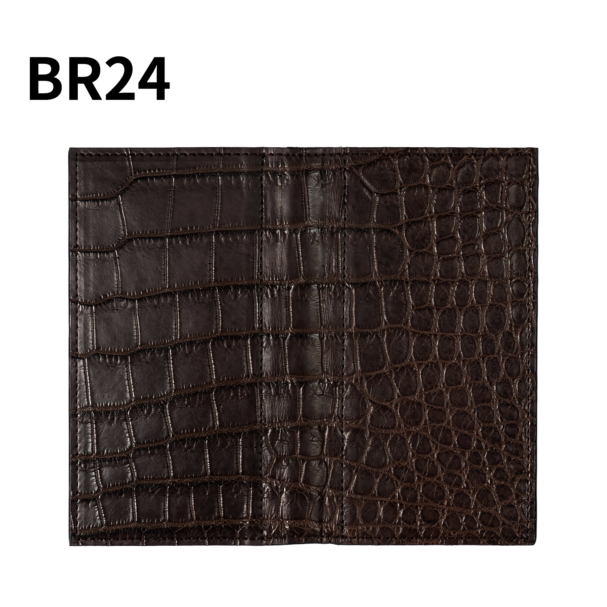 システム手帳 クロコダイル ミニ6ナロー φ11mm ブラウン（趣味文オリジナル）【5営業日以内出荷】