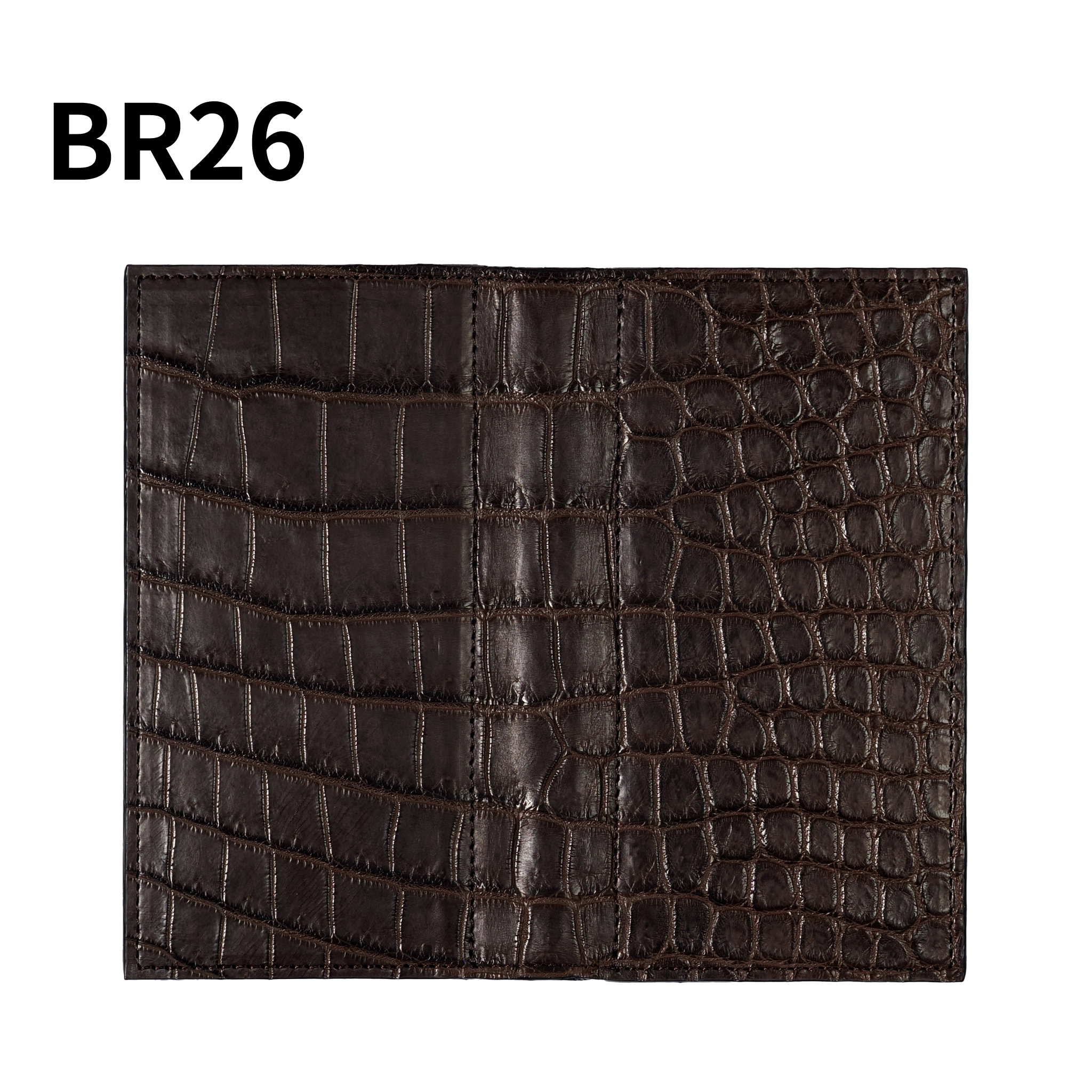 システム手帳 クロコダイル ミニ6ナロー φ11mm ブラウン（趣味文オリジナル）【5営業日以内出荷】