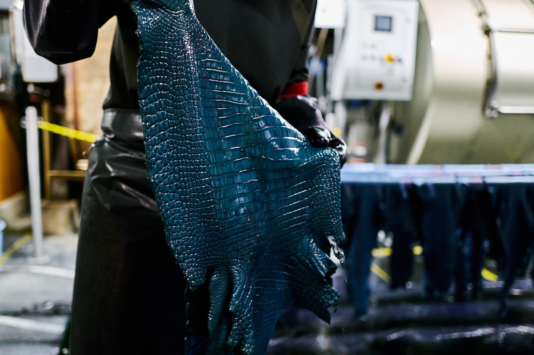 藍染クロコ × サドルプルアップ システム手帳 M5 φ11mm（趣味文オリジナル）【受注生産品】