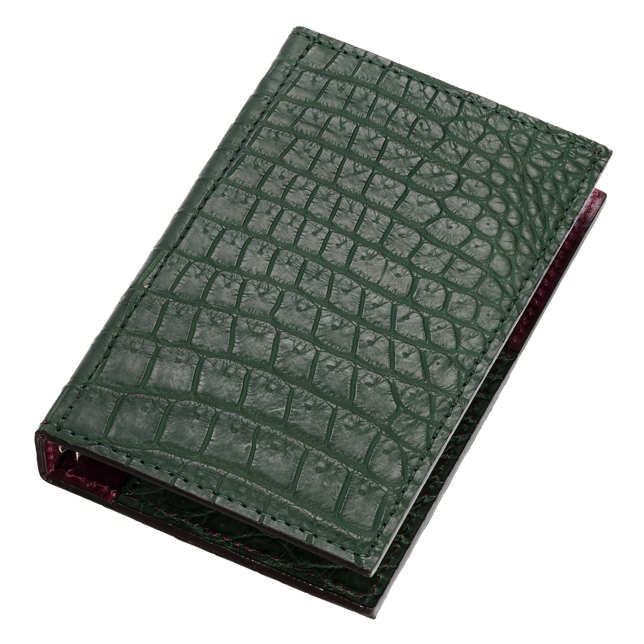 システム手帳 クロコダイル M5 φ11mm グリーン（趣味文オリジナル）