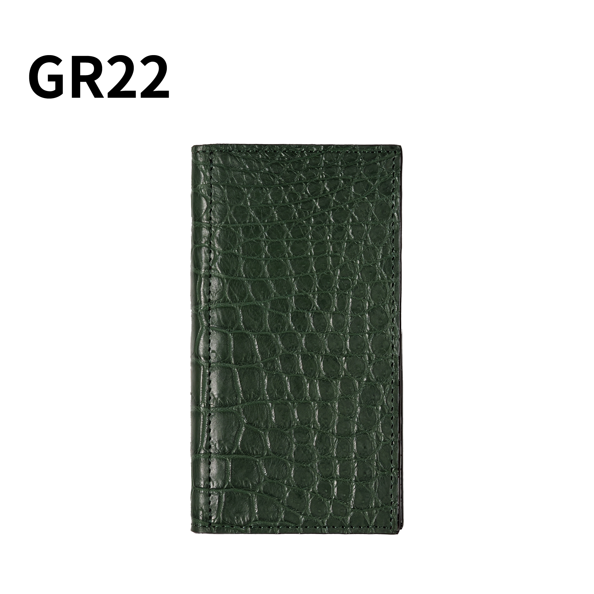 システム手帳 クロコダイル ミニ6ナロー φ11mm グリーン（趣味文オリジナル）【5営業日以内出荷】