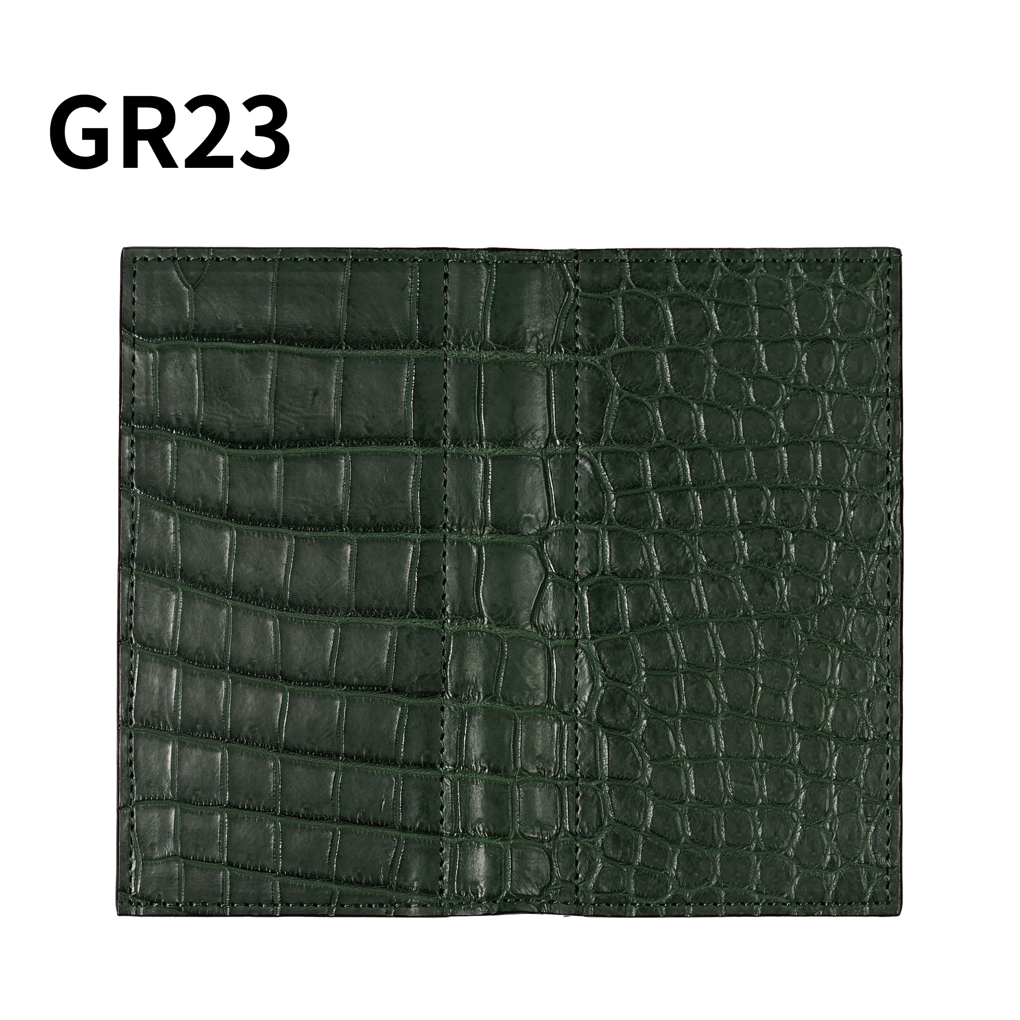 システム手帳 クロコダイル ミニ6ナロー φ11mm グリーン（趣味文オリジナル）【5営業日以内出荷】