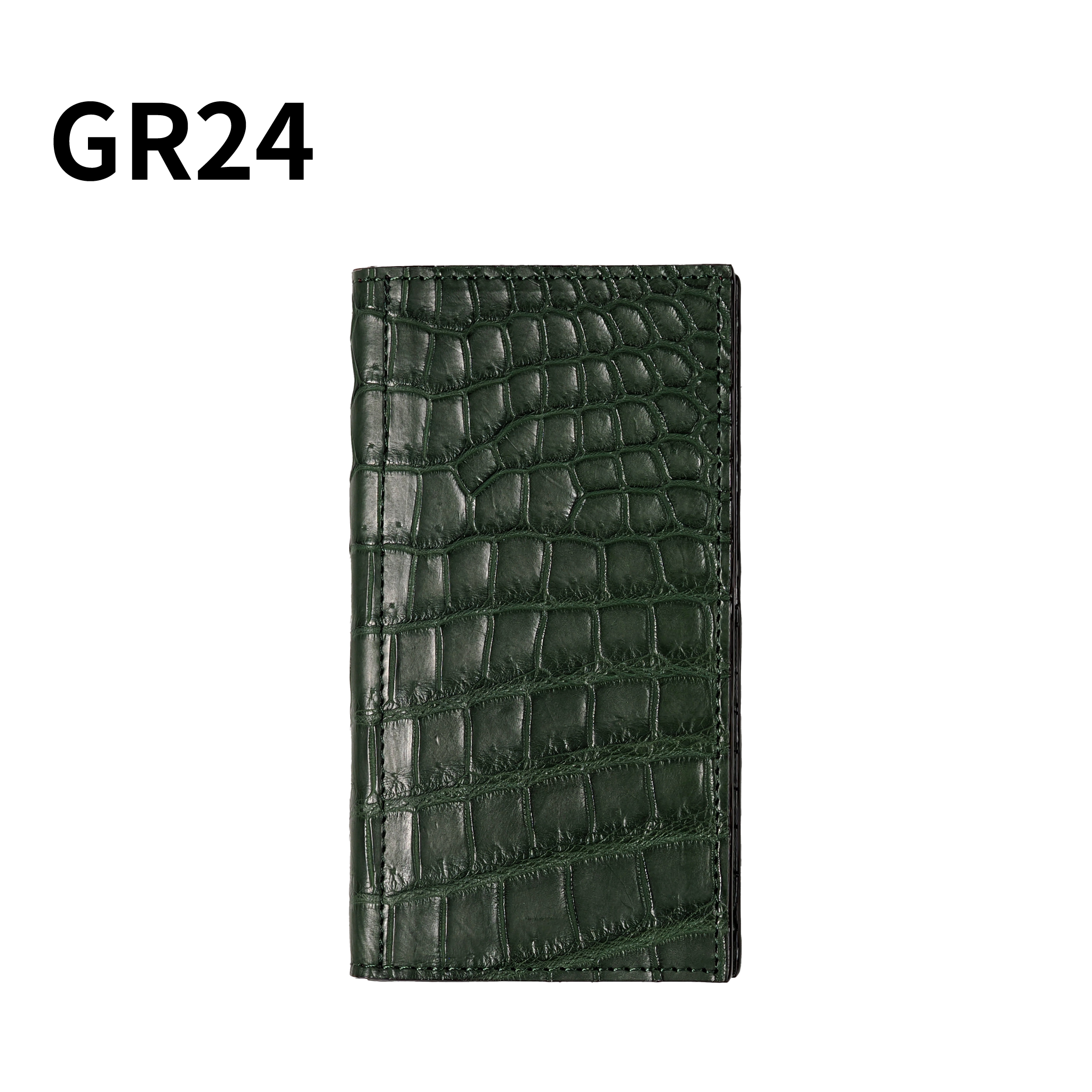 システム手帳 クロコダイル ミニ6ナロー φ11mm グリーン（趣味文オリジナル）【5営業日以内出荷】