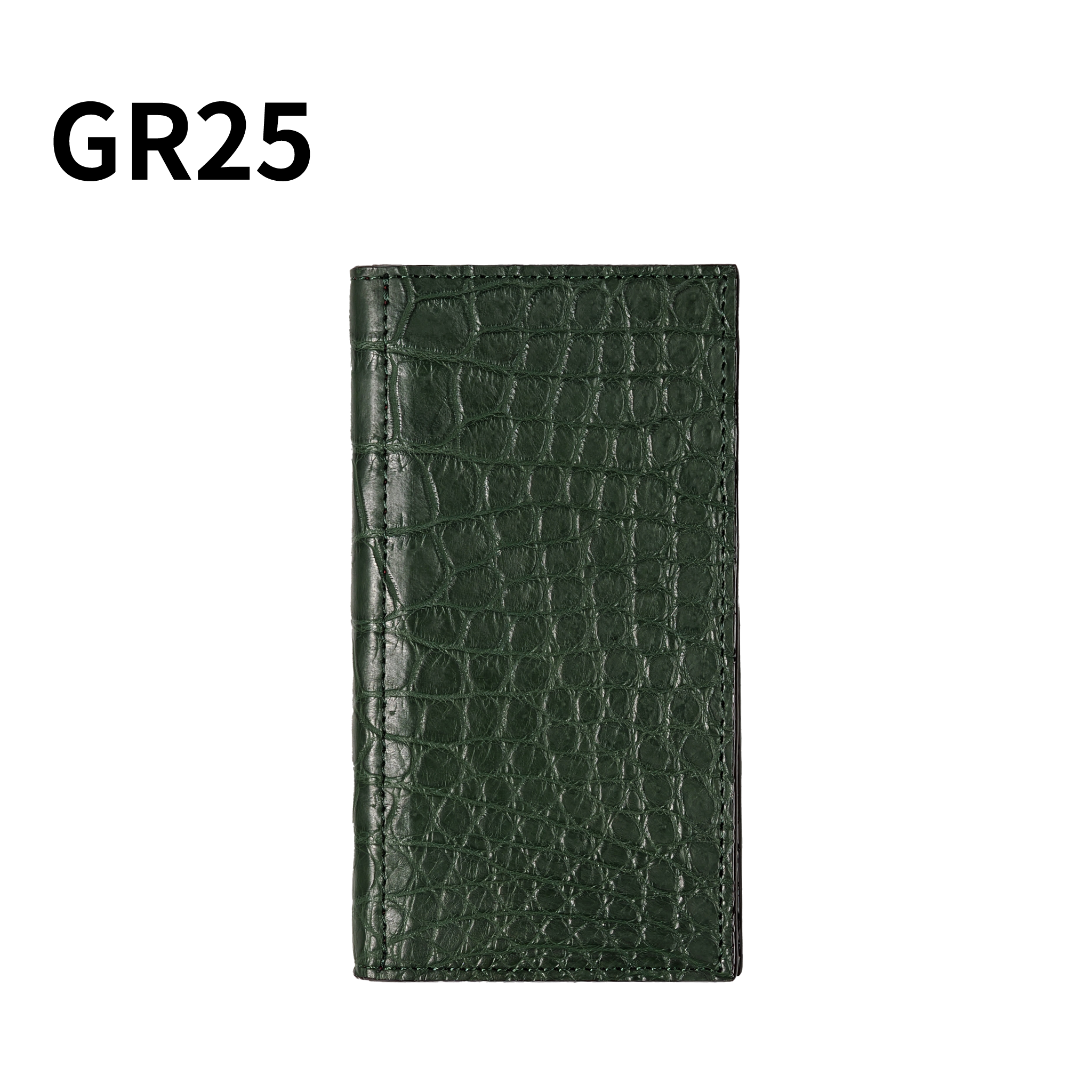 システム手帳 クロコダイル ミニ6ナロー φ11mm グリーン（趣味文オリジナル）【5営業日以内出荷】