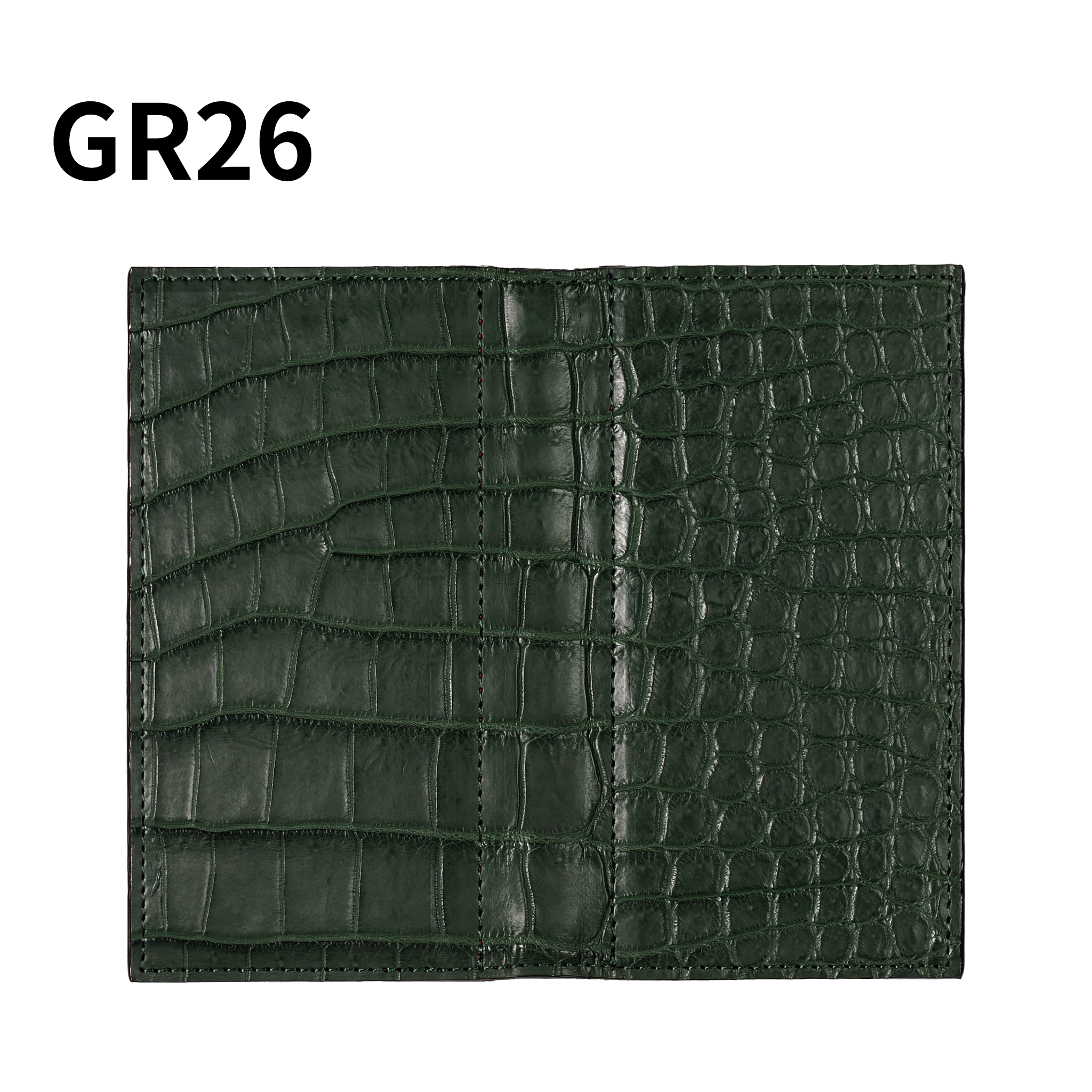 システム手帳 クロコダイル ミニ6ナロー φ11mm グリーン（趣味文オリジナル）【5営業日以内出荷】