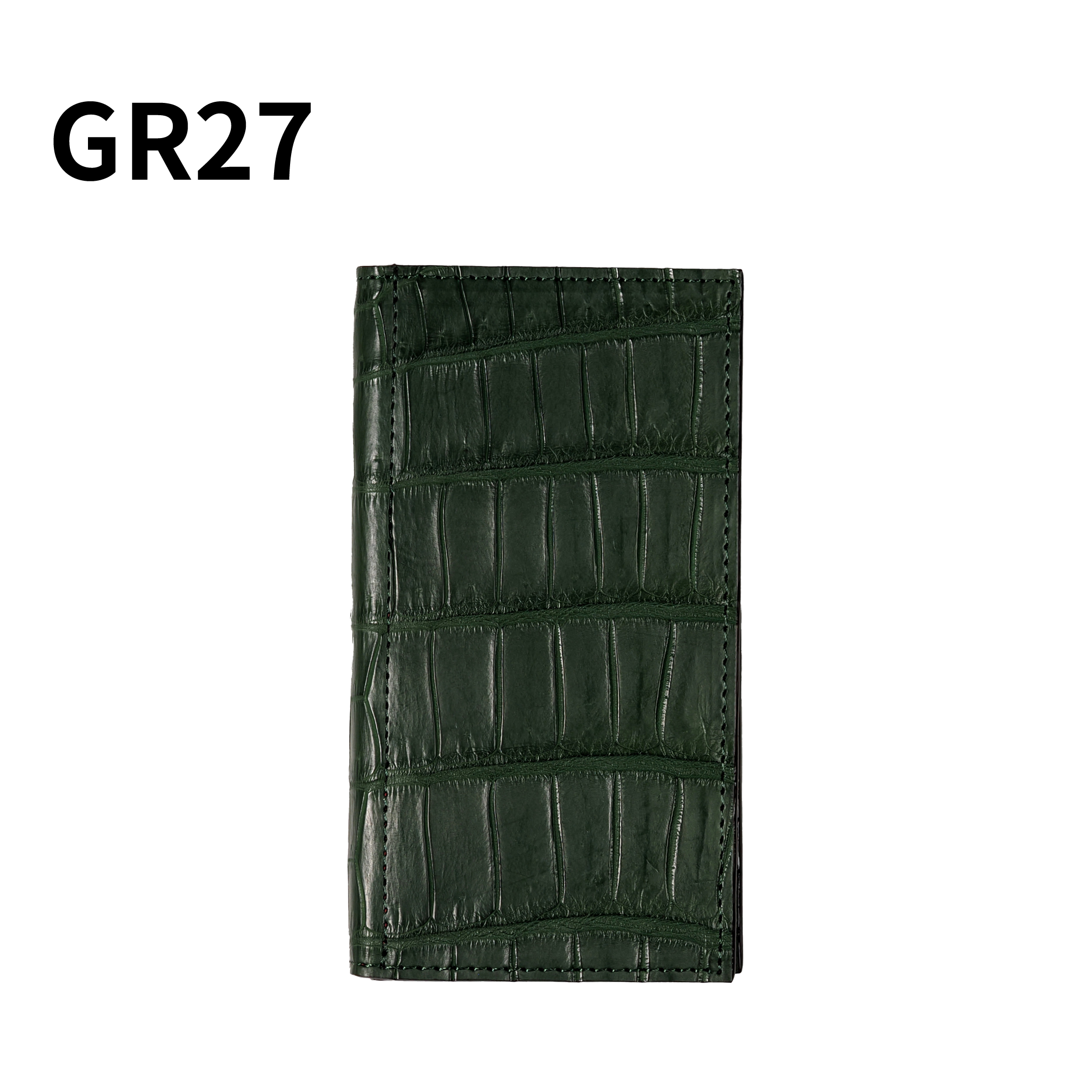 システム手帳 クロコダイル ミニ6ナロー φ11mm グリーン（趣味文オリジナル）【5営業日以内出荷】