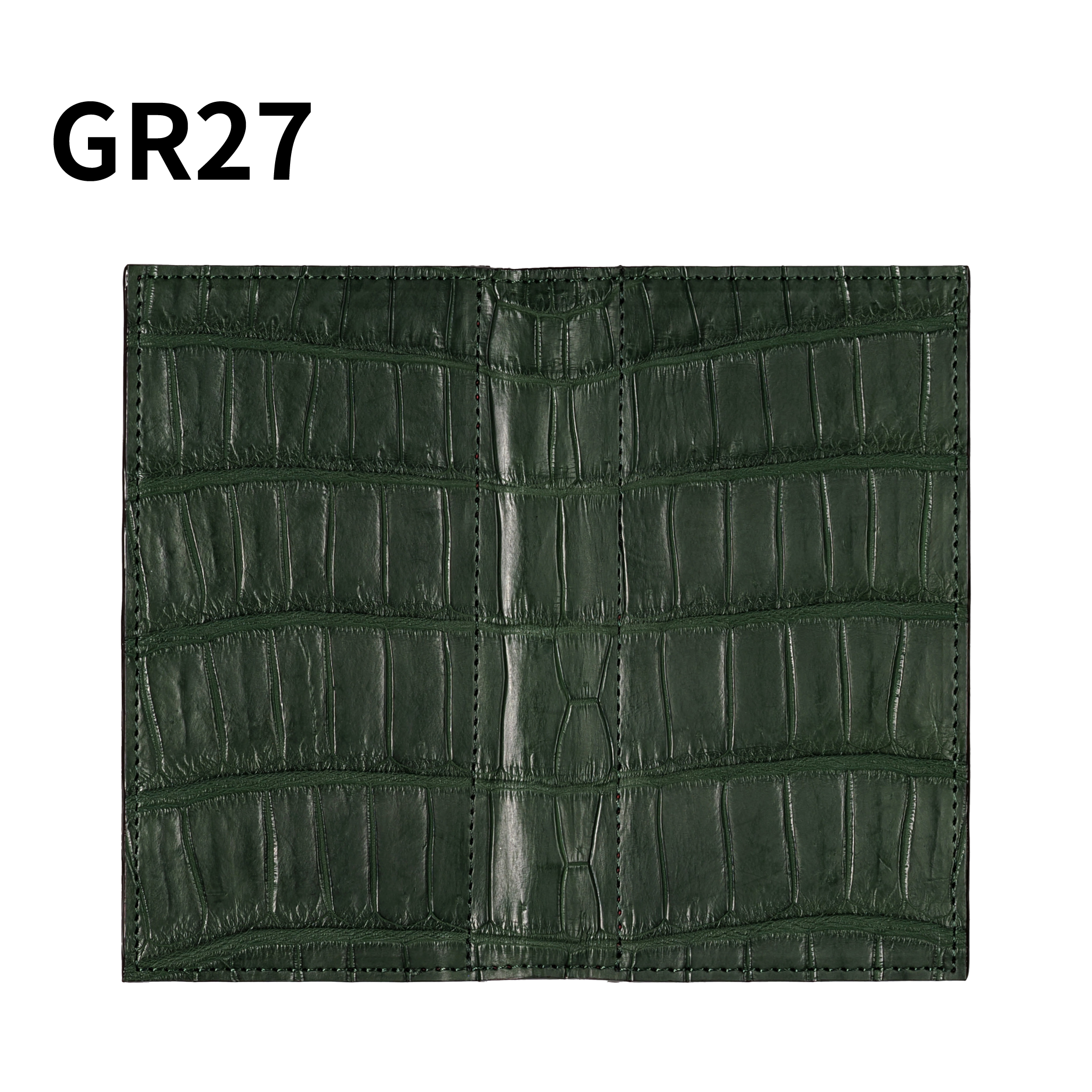 システム手帳 クロコダイル ミニ6ナロー φ11mm グリーン（趣味文オリジナル）【5営業日以内出荷】