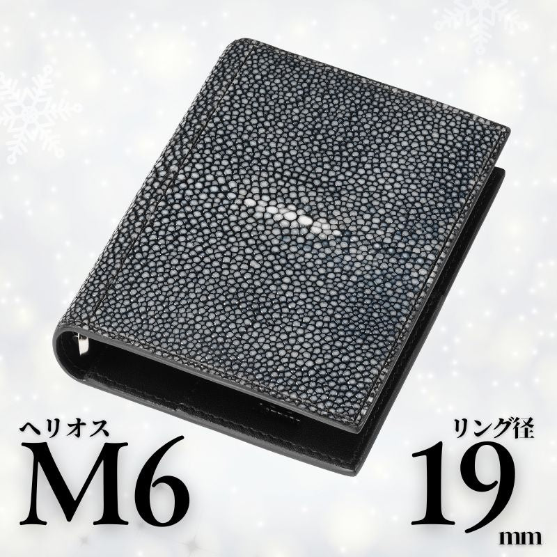 システム手帳 ヘリオス ミニ6 φ19mm ブラック（趣味文オリジナル）