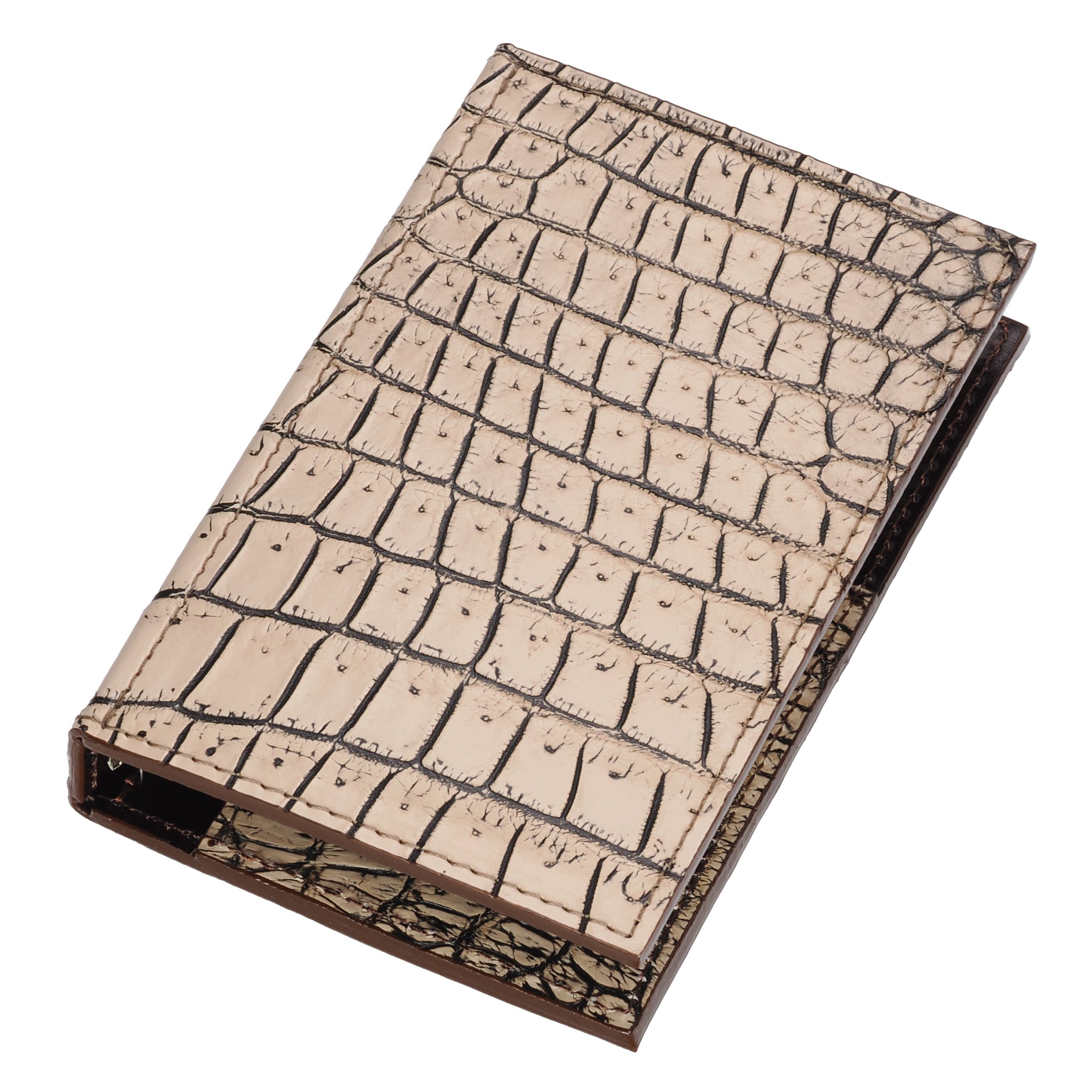 システム手帳 クロコダイル M5 φ11mm ストーンホワイト（趣味文オリジナル）