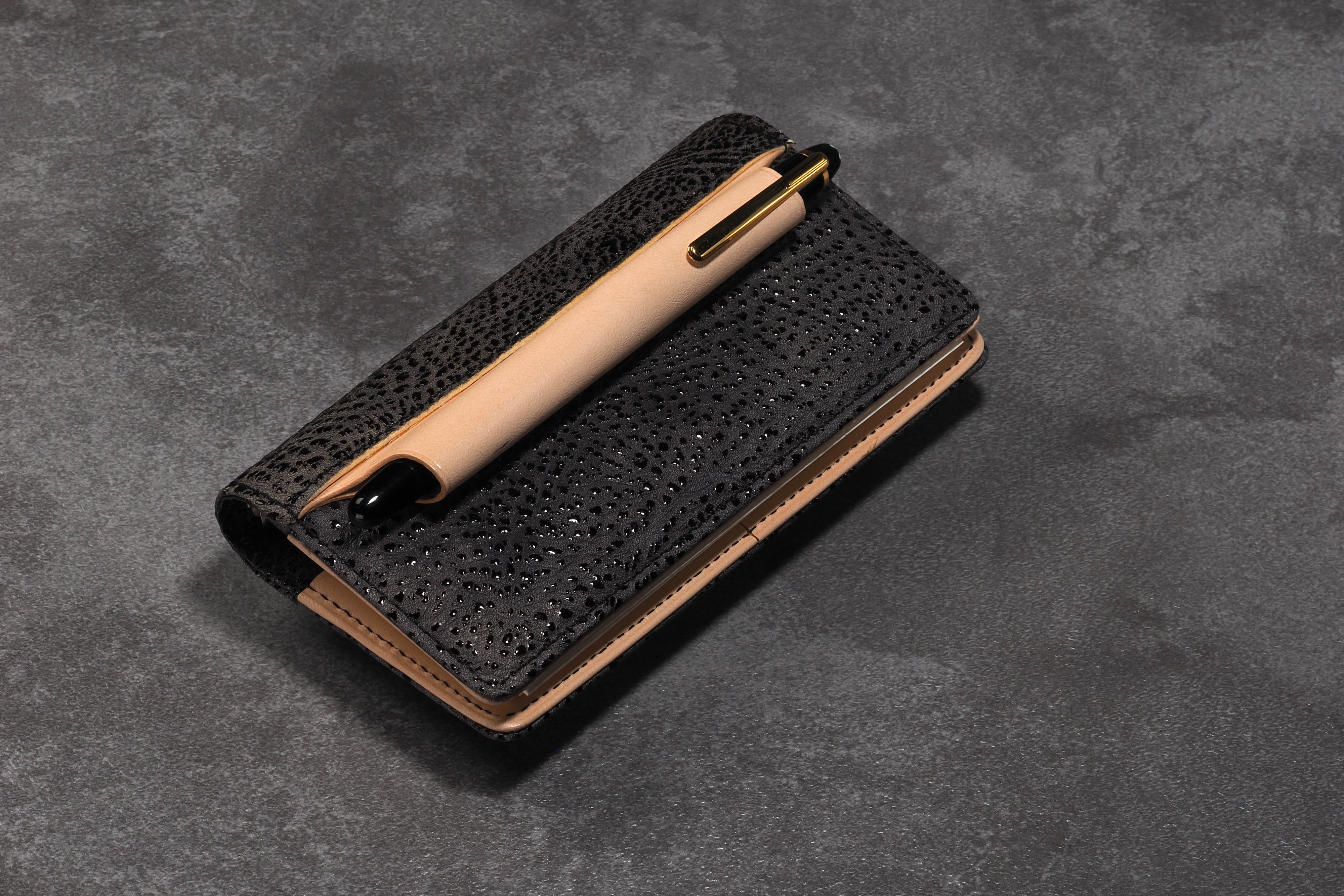 システム手帳 エヌ/ピアス趣味文スペシャル 艶漆（つやうるし） ミニ6ナロー φ11mm（趣味文オリジナル）【5営業日以内出荷】