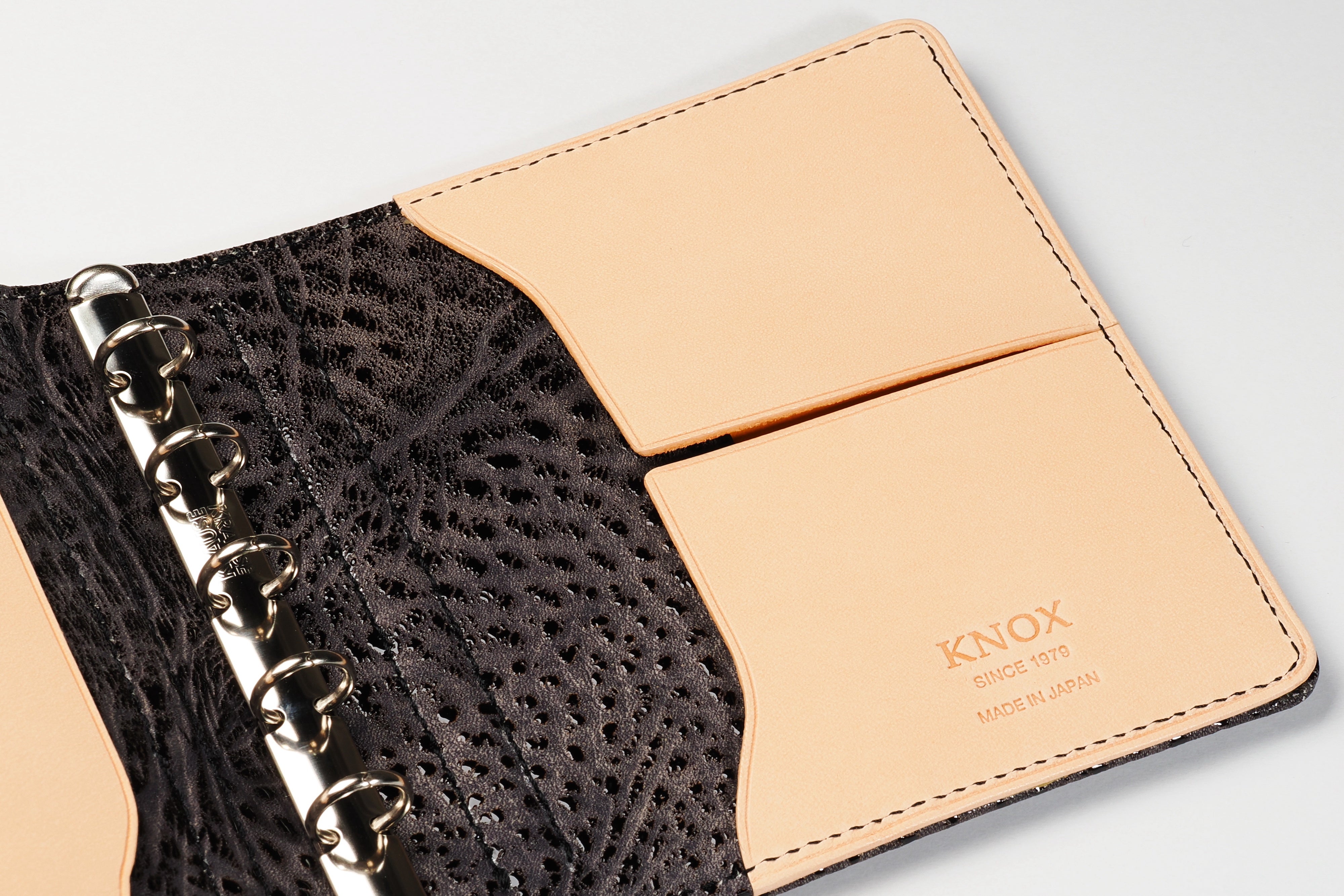 システム手帳 エヌ/ピアス趣味文スペシャル 艶漆（つやうるし）ミニ5スクエア φ11mm　リフィルセット【5営業日以内出荷】