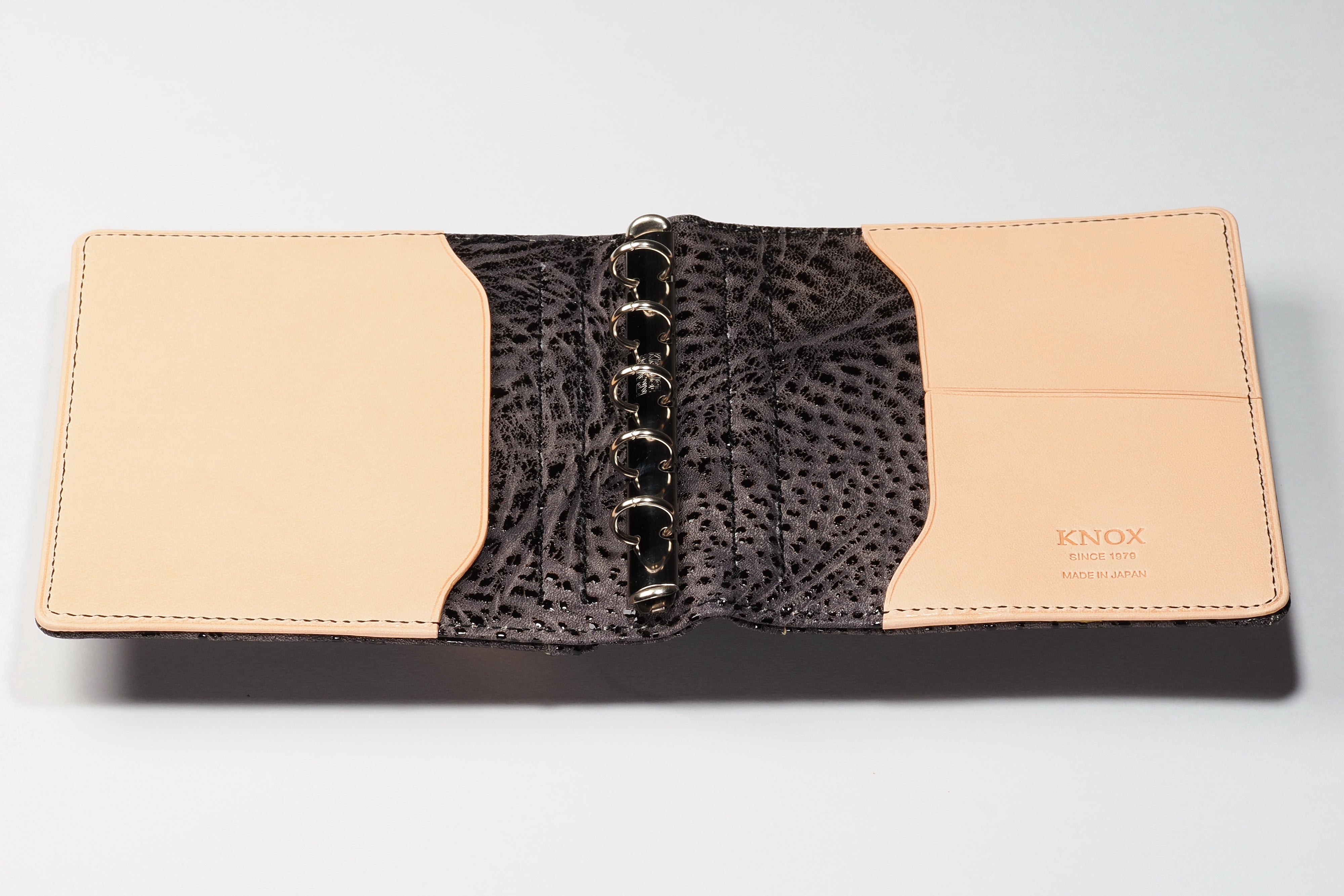 システム手帳 エヌ/ピアス趣味文スペシャル 艶漆（つやうるし）ミニ5スクエア φ11mm　リフィルセット【5営業日以内出荷】