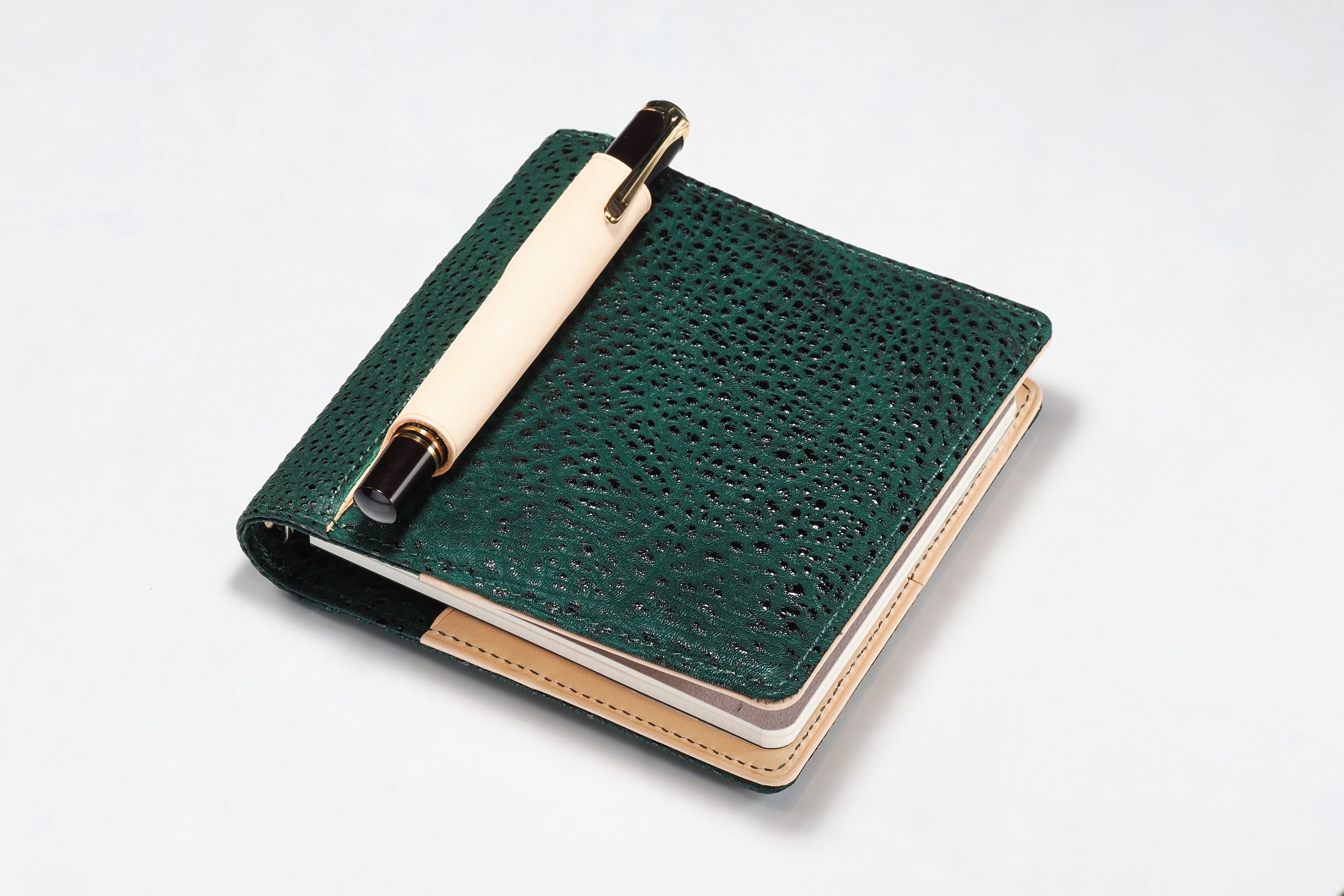 システム手帳 エヌ/ピアス趣味文スペシャル 艶漆（つやうるし）ミニ5スクエア φ11mm　リフィルセット【5営業日以内出荷】