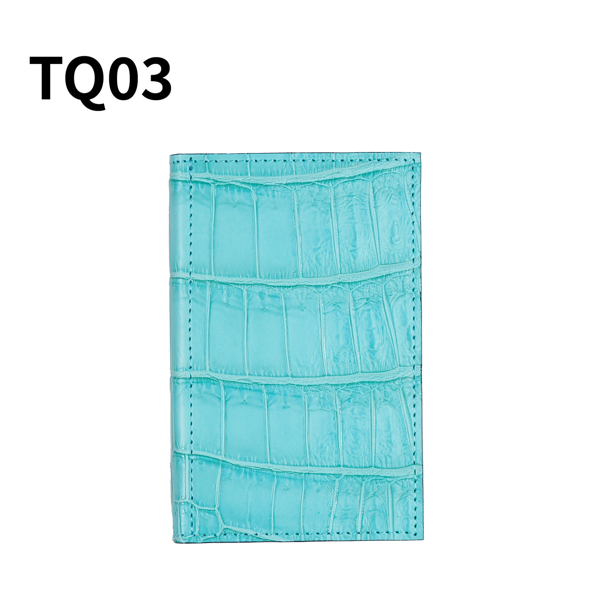 システム手帳 クロコダイル M5 φ11mm ブリリアントターコイズ（趣味文