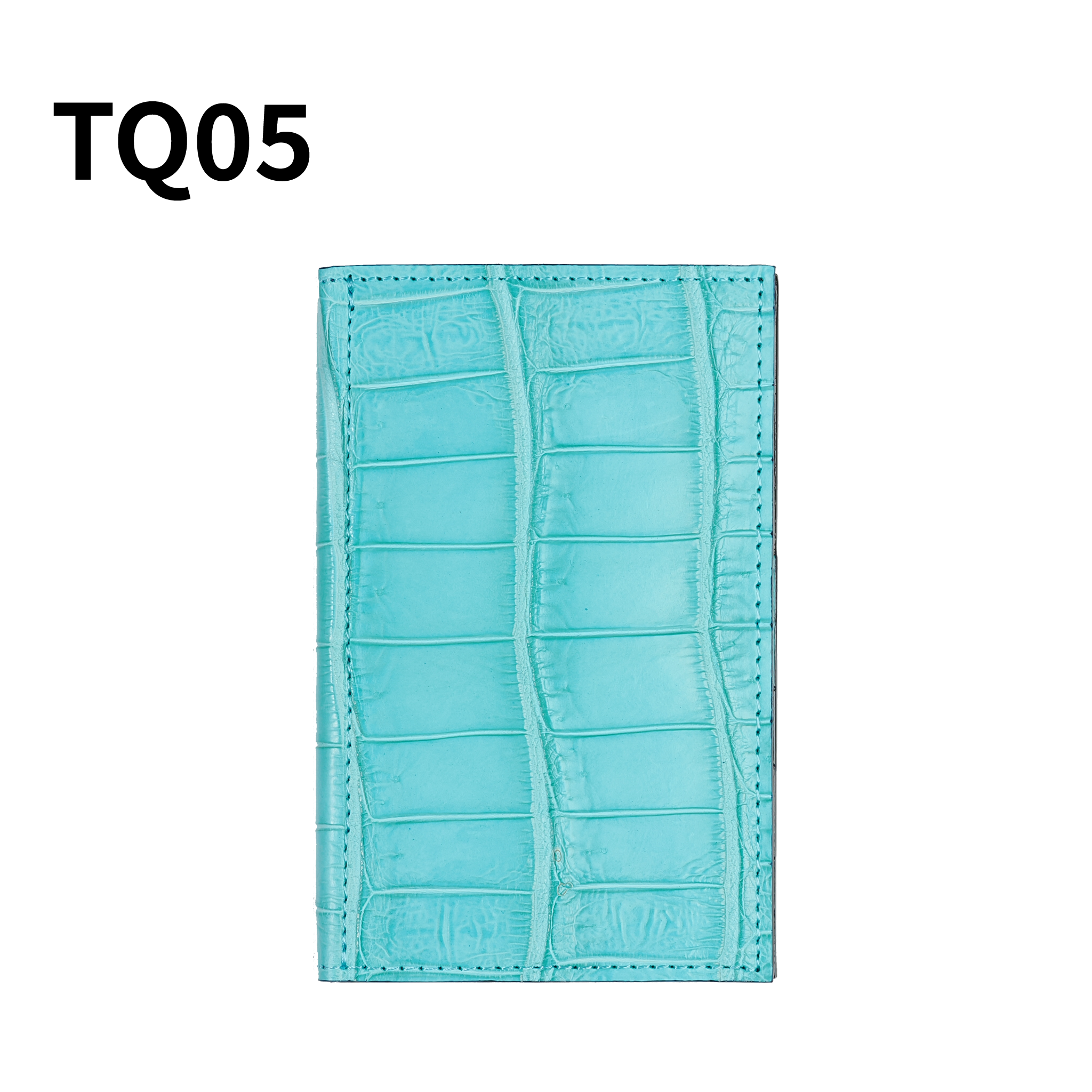 システム手帳 クロコダイル M5 φ11mm ブリリアントターコイズ（趣味文