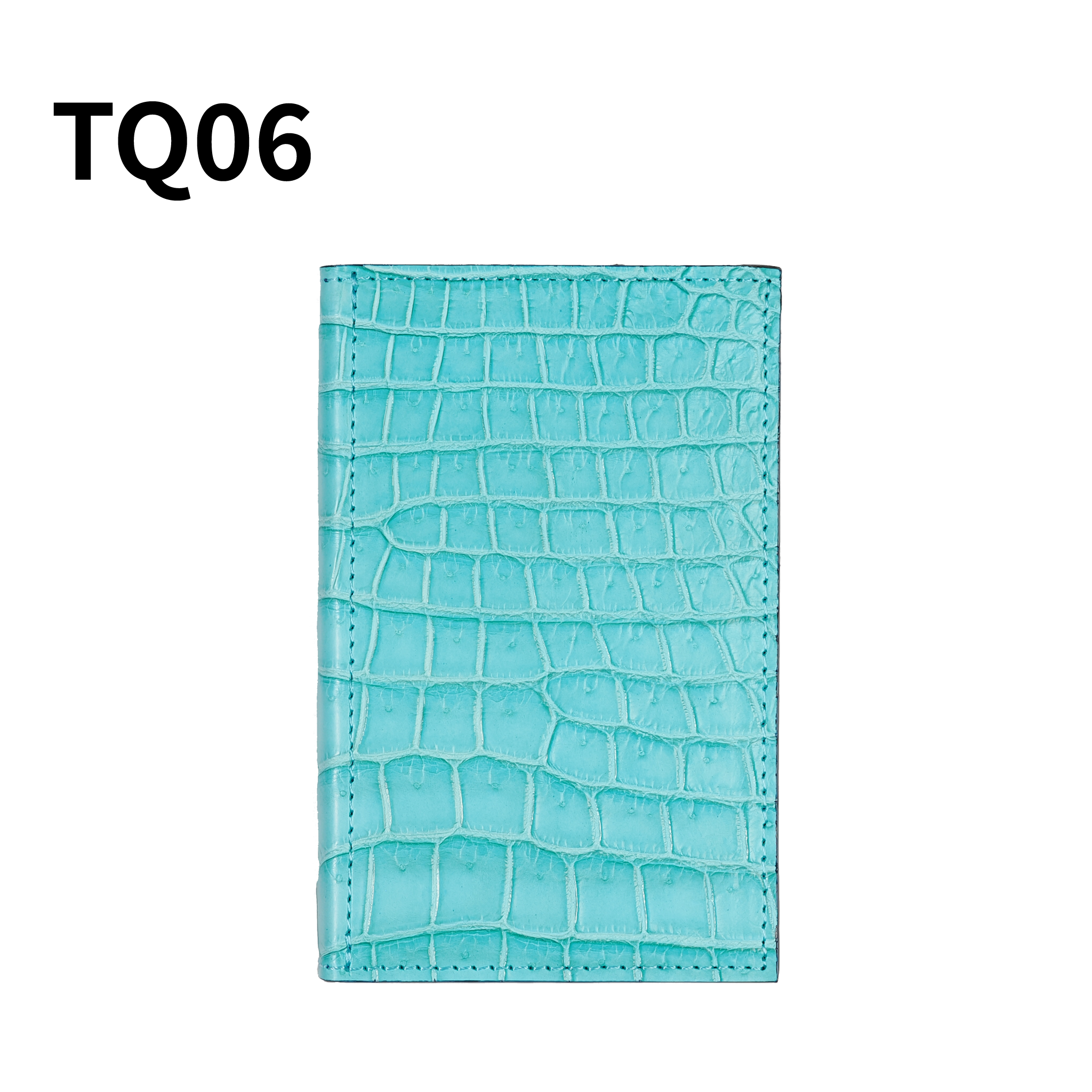 システム手帳 クロコダイル M5 φ11mm ブリリアントターコイズ（趣味文